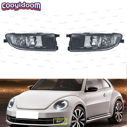Suitable for Volkswagen Beetle 2012-2016 front bumper fog light transparent lens with bulb LHRH