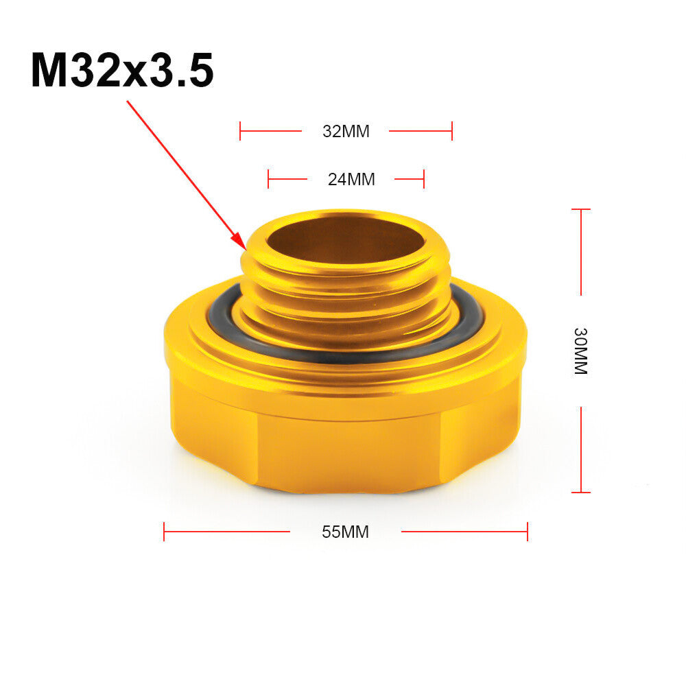Gold JDM Aluminum Racing Engine Oil Filler Cap+ Radiator Cap for Honda for Acura