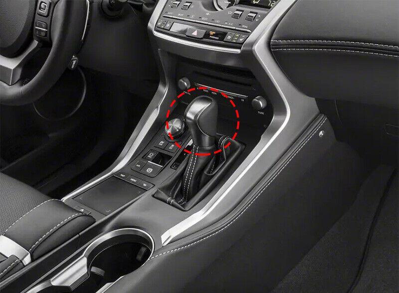 for Lexus NX200t 300h 15-21 Carbon Fiber Red Gear Shift Knob Shifter Lever Trim