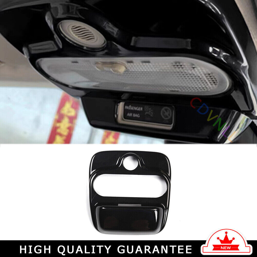 Front Reading Lamp Frame Cover Trim for Mercedes-Benz for SMART 15-2018 Bright Black