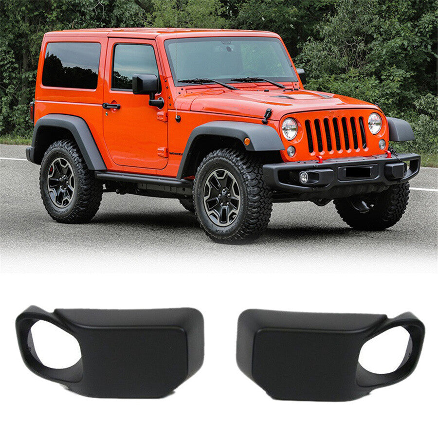 Front Bumper Fog Light Lamp Bezel Cover For 2013-2017 for JEEP for Wrangler 68231963AA Q