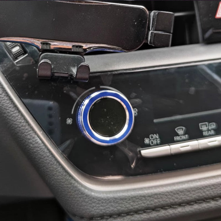 Dashboard Console Air Condition Knob Blue Trim for Corolla 2019-2024 v