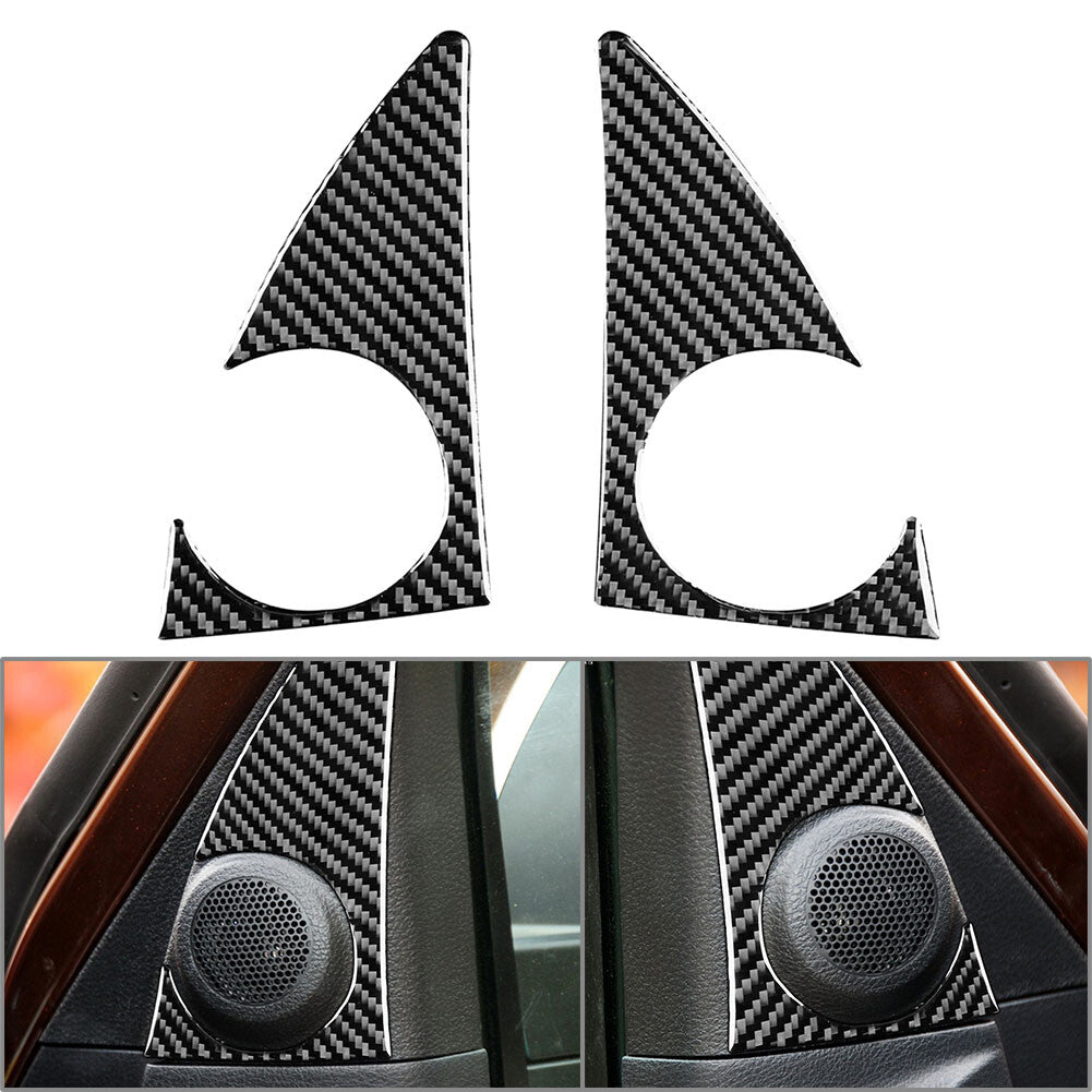 2¢ªA-S?ulen-Lautsprecher-Verkleidung f¨¹r for Toyota Tundra 2014-21 Kohlefaser schwarz