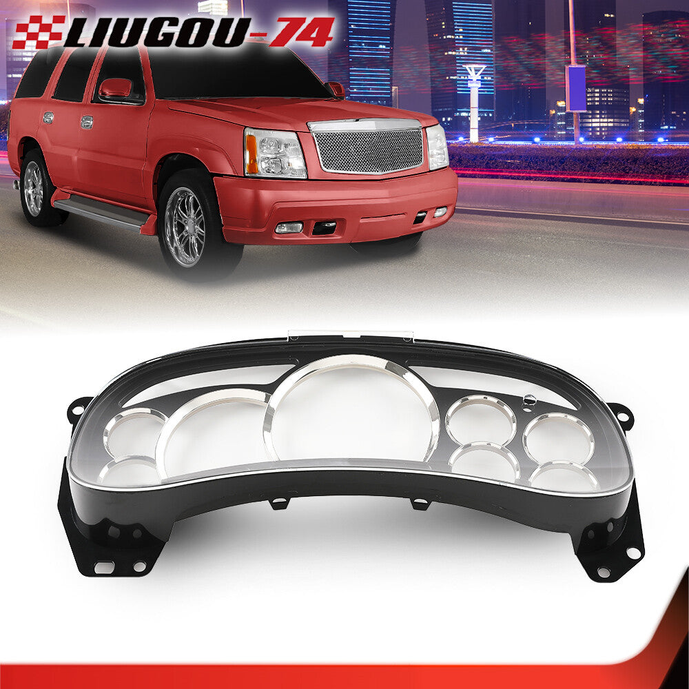 for Escalade Instrument Cluster Lens Cover for CHRome Ring Fits 2003 - 2006 GM Truck SUV - v