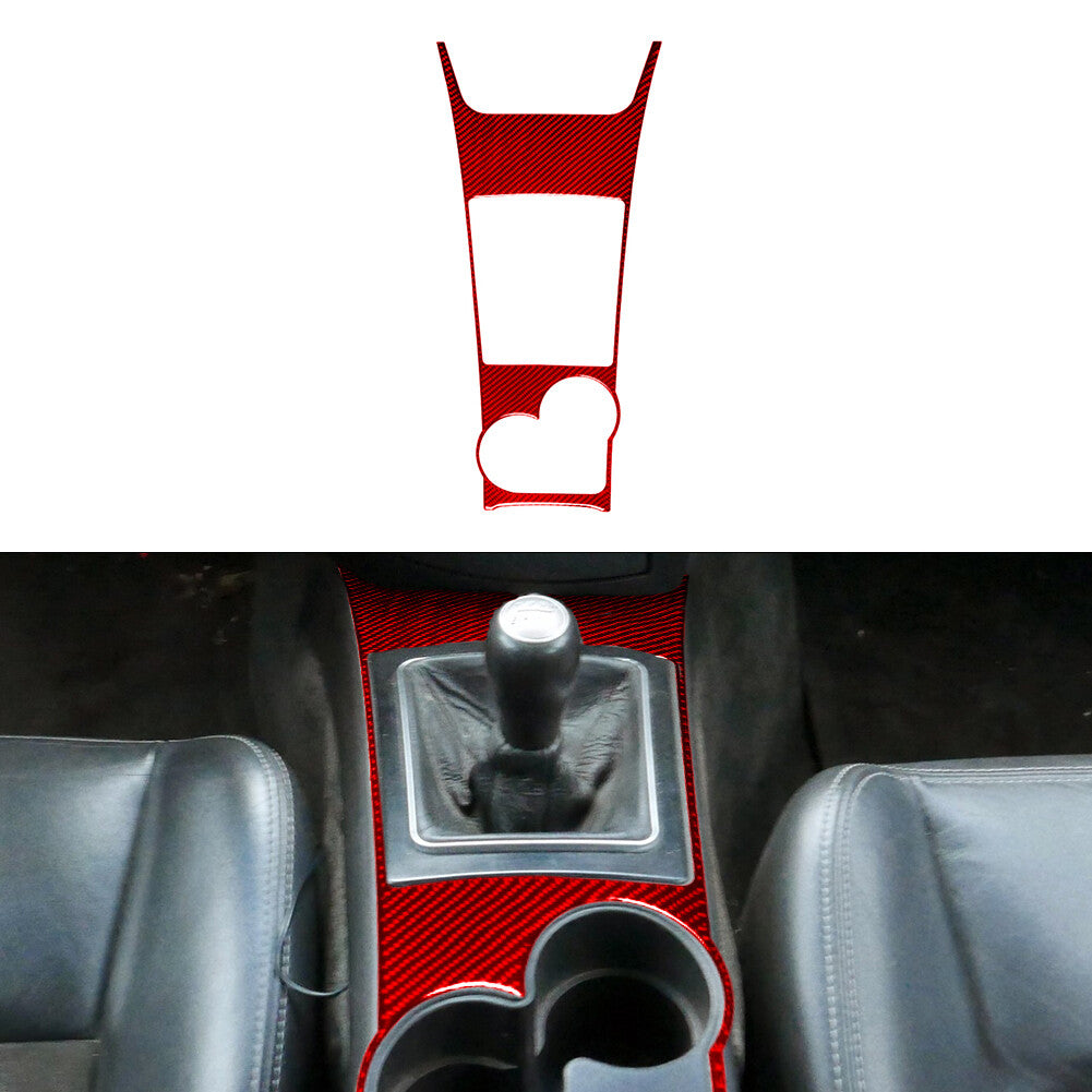 Red Carbon Fiber Headlight Control Outer Panel Cover For M-class v