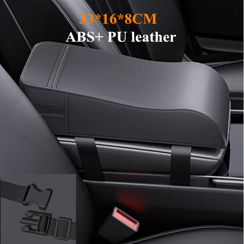 Car SUV Armrest Cover Auto Center Console Box Cushion PU Leather Durable v