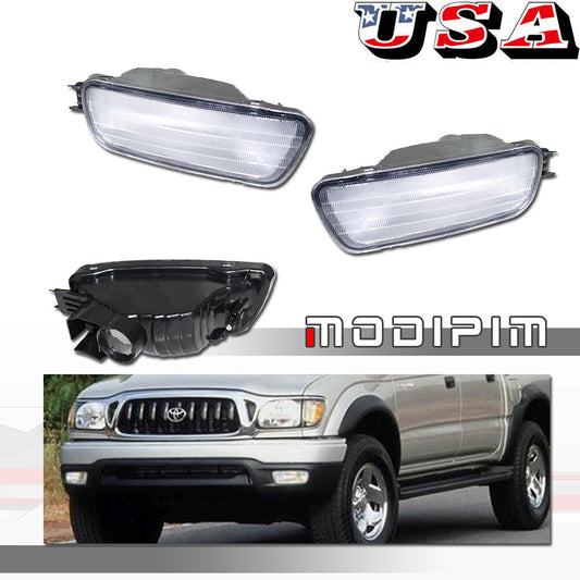 2-Pack Clear Front Bumper Turn Signal Housing Kit for 2001-04 for Tacoma - v