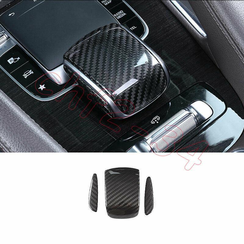 for Benz GLE GLS 2020-2022 Dry Carbon Fiber Central Console Gear Shift Knob Trim