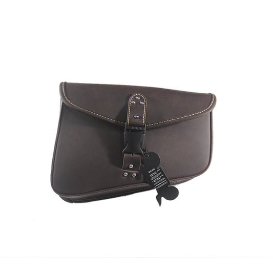 Vintage PU Leather Right side Saddlebag Saddle Bag for Harley Sportster XL883 Q