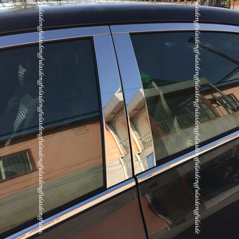 Chrome Pillar Posts for Toyota for Corolla 09-13 6pc Set Door Trim Mirror Cover Kit