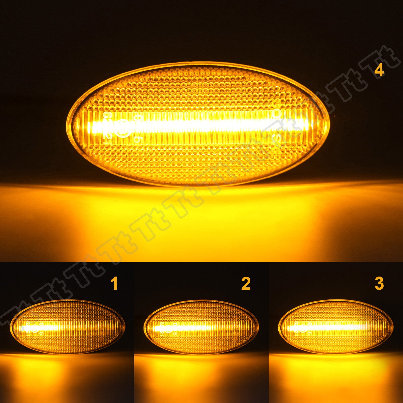 Sequential Side Marker Signal Lights for 08-13 for Subaru Forester Impreza WRX STI- v