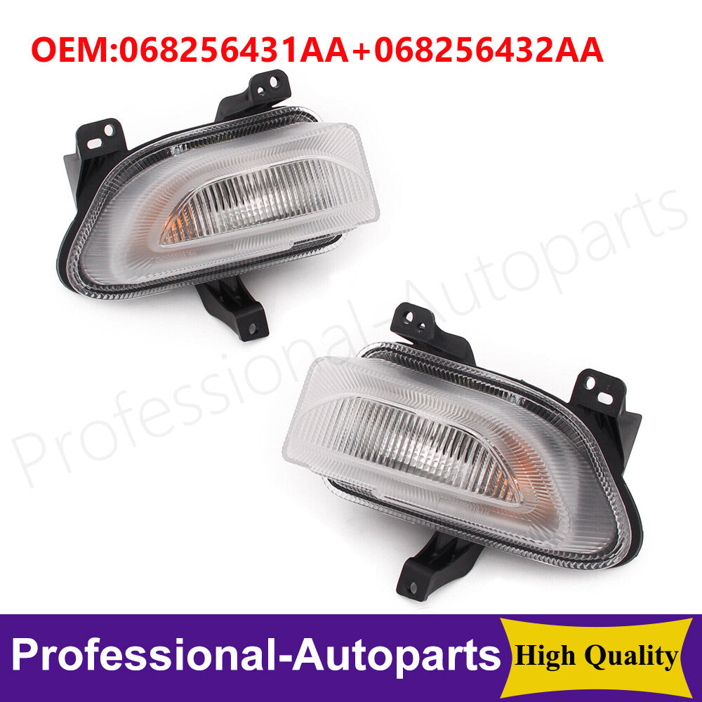 One pair of front left and right parking turn signals are applicable to 2015-2018 for Jeep Renegade