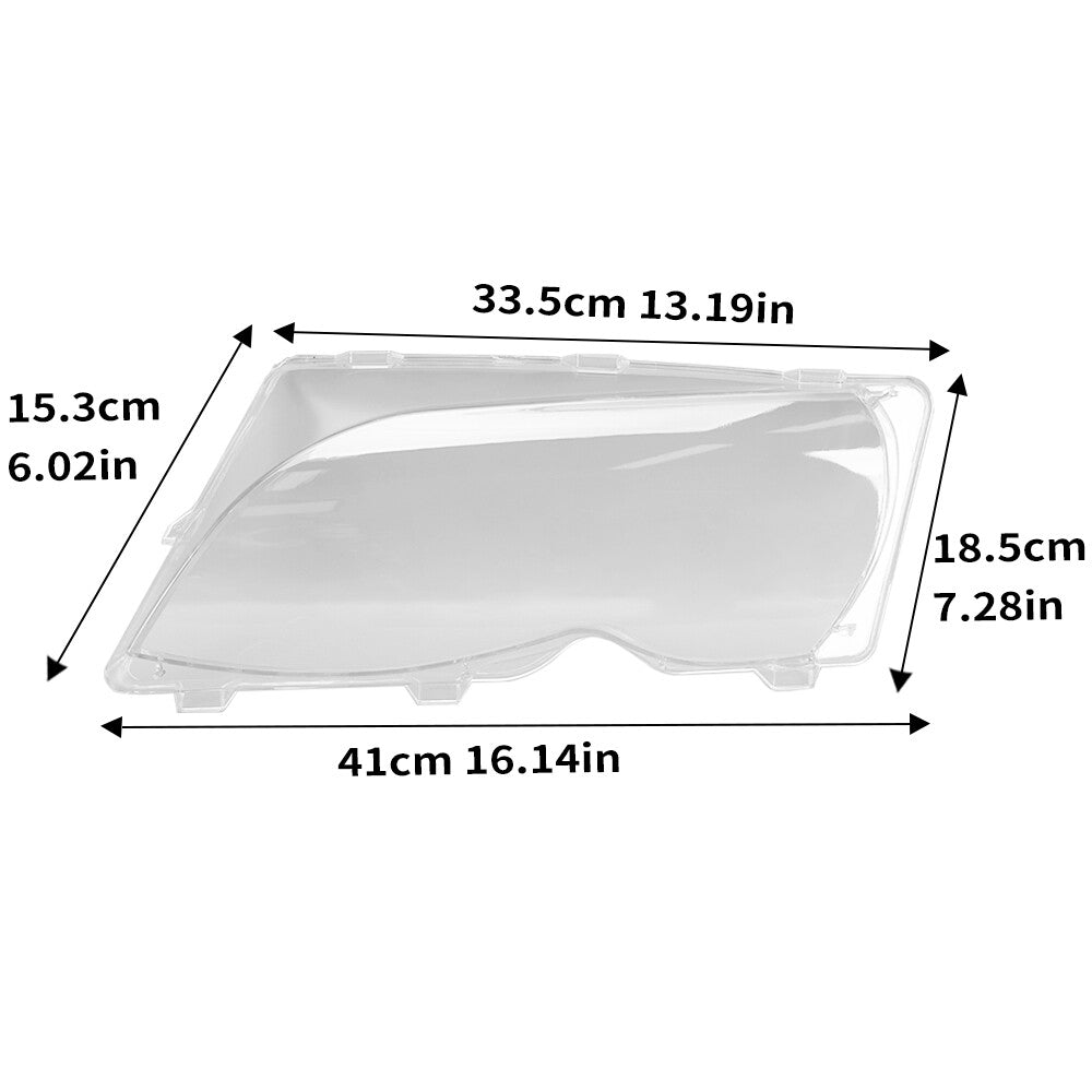 2¡Á F¨¹r for BMW E46 LCI 325 Coupe 03-06 2DR Scheinwerferglas Scheinwerfer Abdeckung