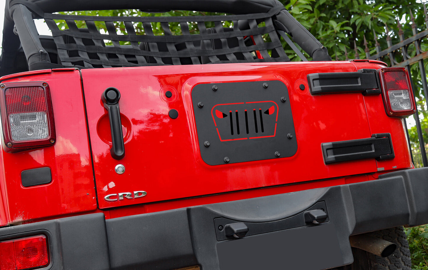 Angry Spare Tire Carrier Delete Filler Plate Tramp Stamp for Jeep for Wrangler JK Q