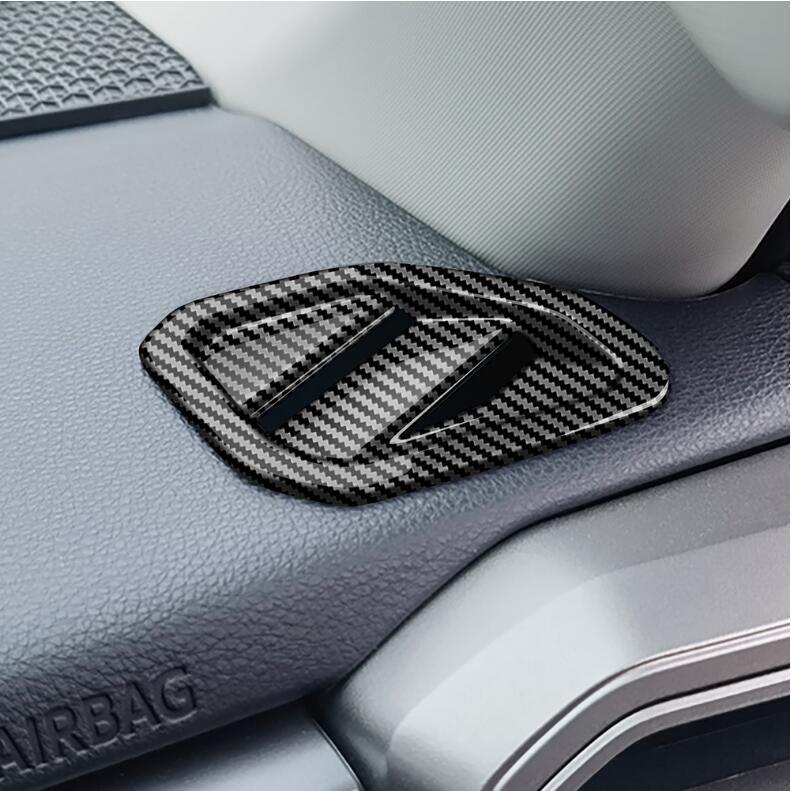 For Tundra 2022-2024 Car Dashboard Air Vent Cover Trim Carbon Fiber Look v
