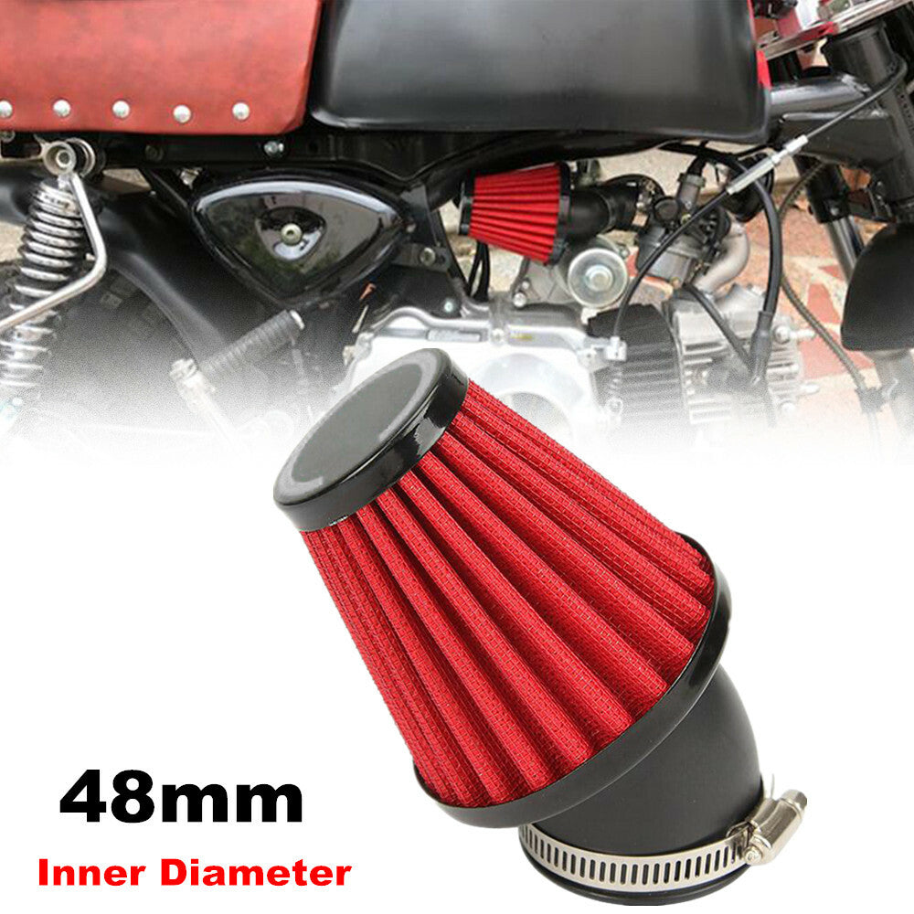 48mm Motorcycle and Bicycle 45-Degree Elbow Intake Filter Bend Adjustment Universal - n