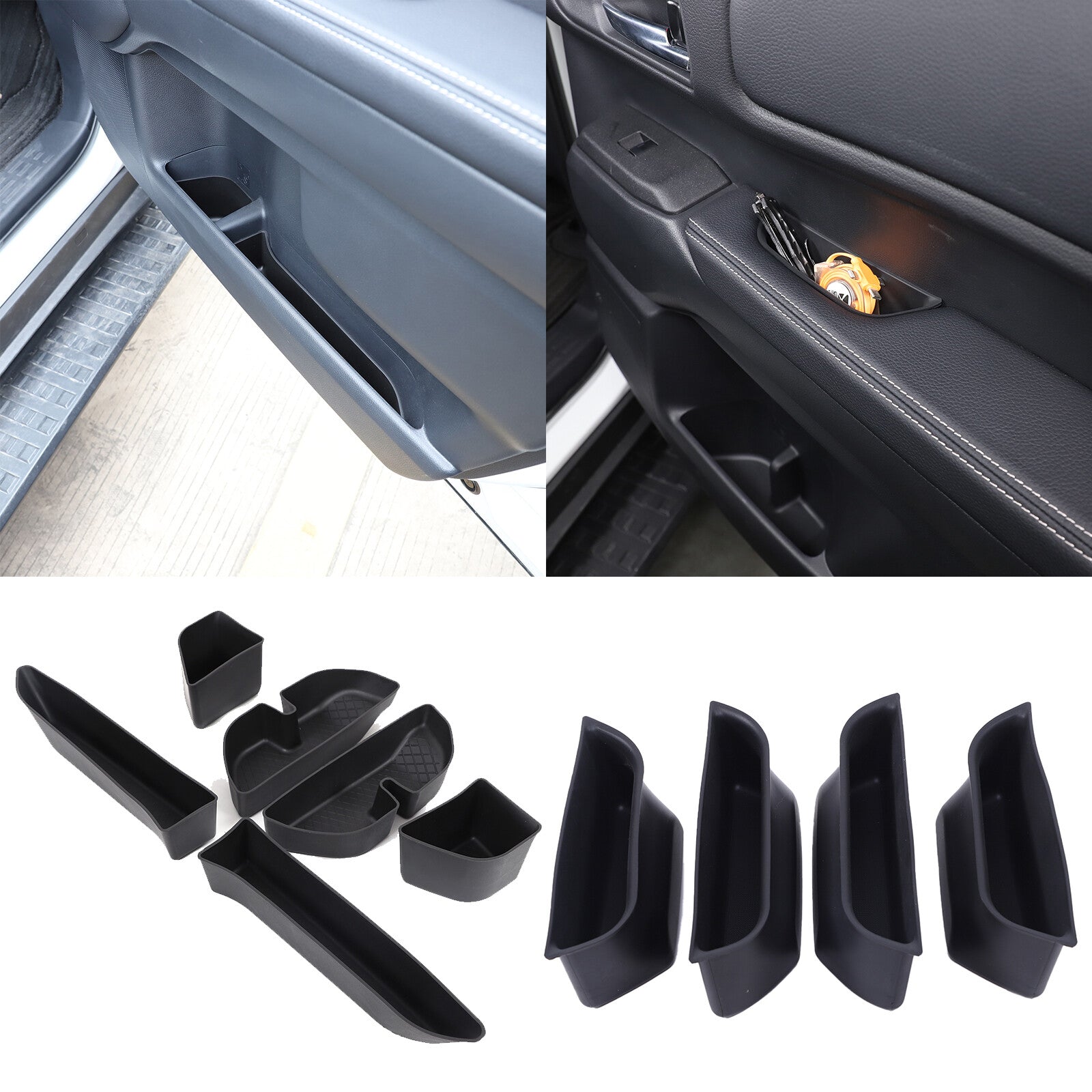 Silicone door slot storage container box suitable for Land Cruiser Prado LC250 24+- n