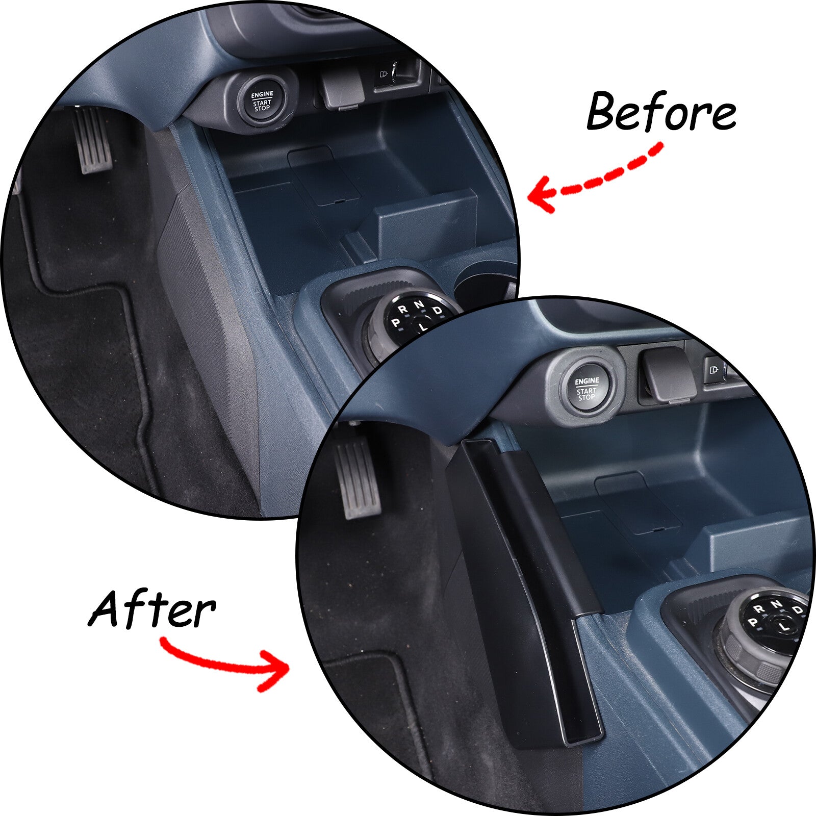 Storage box/organizer for the left side tray of the transmission on the Maverick 2022 - n