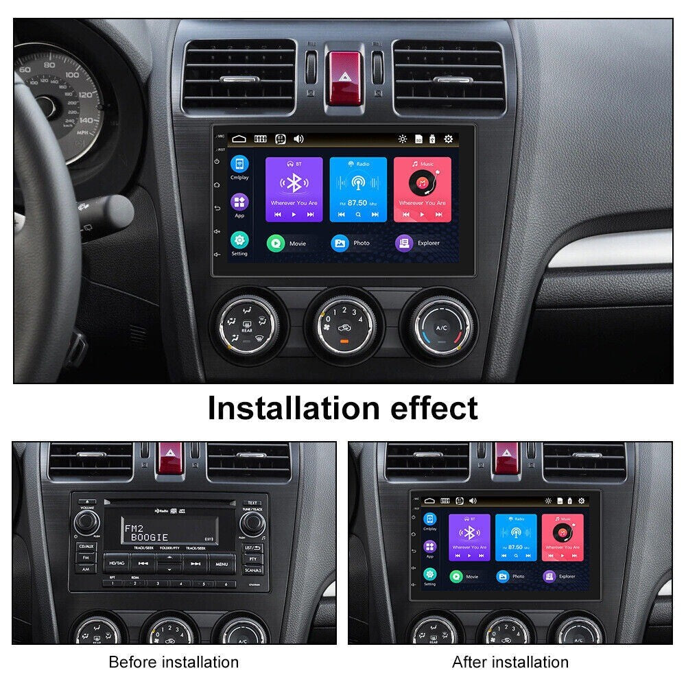 1x Radio Stereo Double 2Din Car MP5 Player 7in Bluetooth Touch-Screen FM AUX USB n