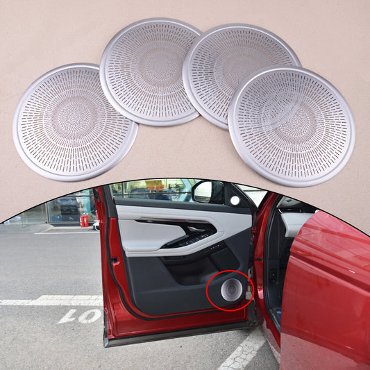 Decor 4pcs Door Speaker Cover Trim Fit for for Land Rover for Range Rover Evoque 19 2020 v