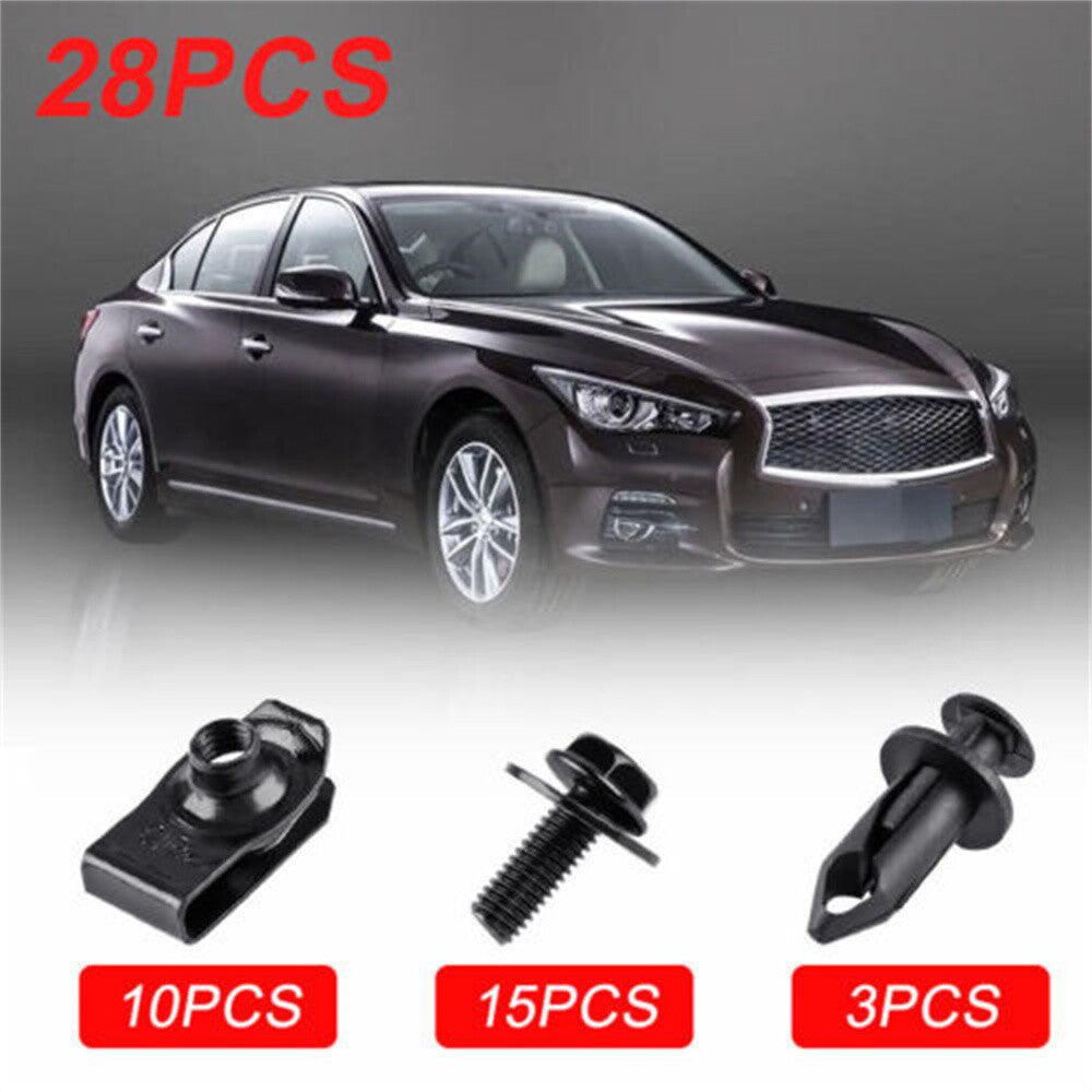 for Honda Engine Under Cover Splash Shield Guard Body Bolt U-nut Clips Fastener