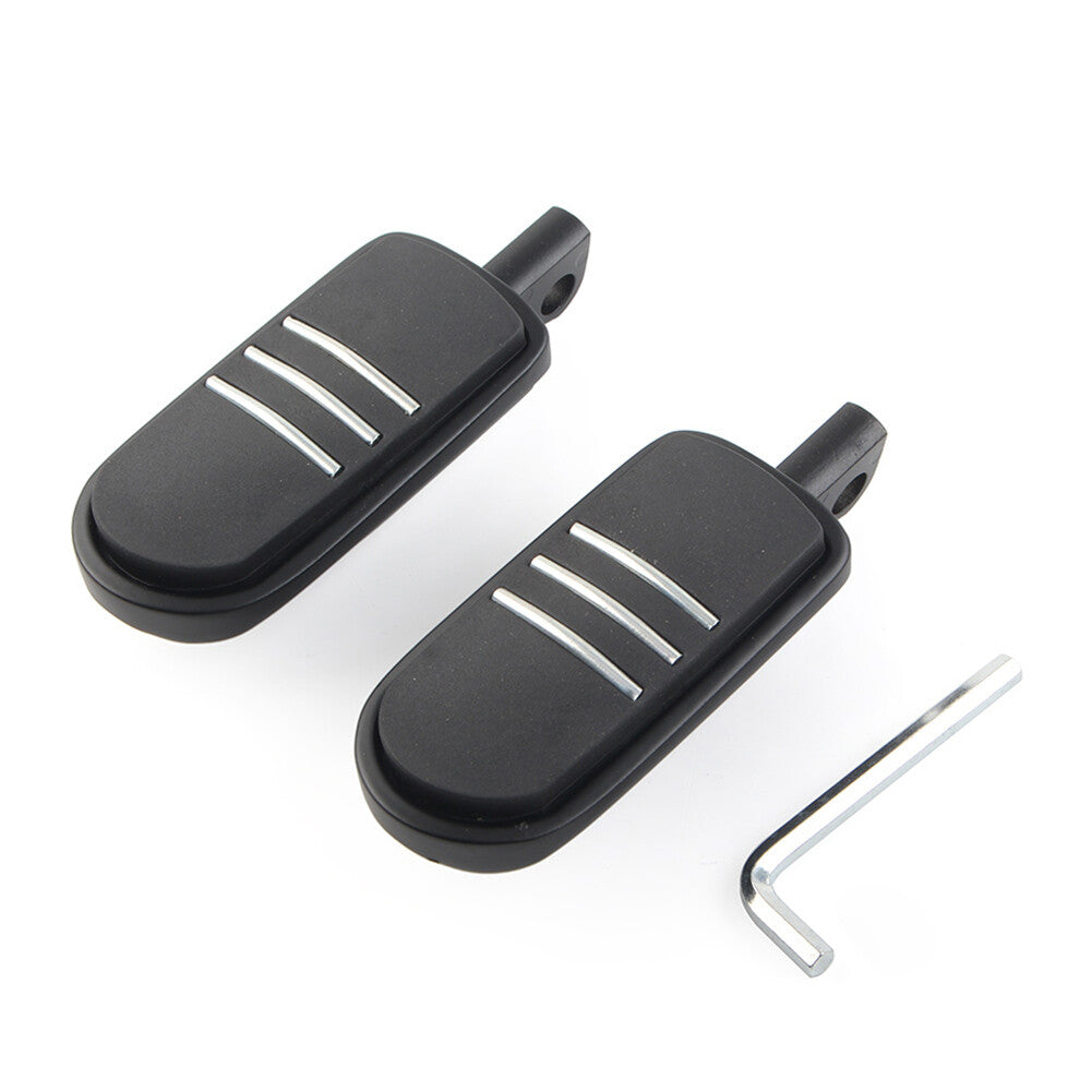 32MM 1.25 Foot pegs Footrest Pedal for Harley Iron XL 883 1200 Dyna Male Black