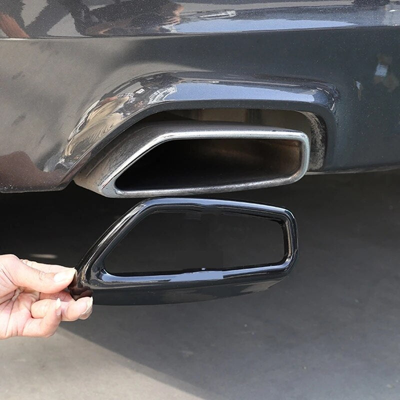Car muffler exhaust pipe cover suitable for BMW 5 Series G30 G38 2018-2022 pointed tip Q