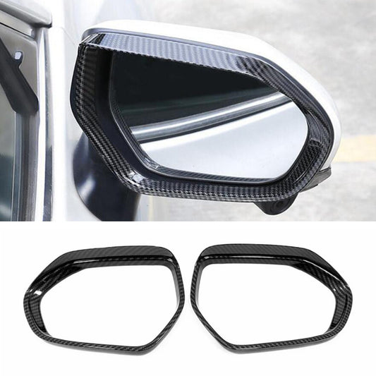 for Toyota for Camry 2018-2023 Carbon Fiber Mirror Rain Eyebrows Cover
