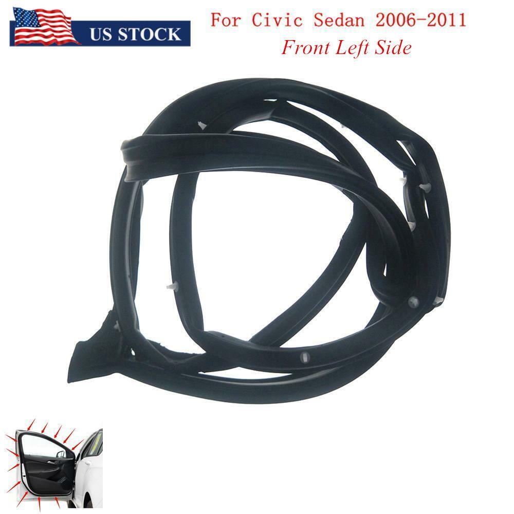 Car Door Weatherstrip Moulding Seal Weather Strip Left for CIVIC Sedan 2006-2011