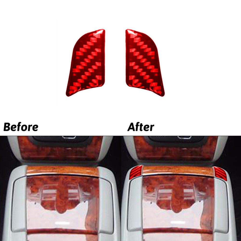 3Pcs CD Player Radio Frame Trim Cover Decor Gloss Black for Audi Q5 2009-2017 v