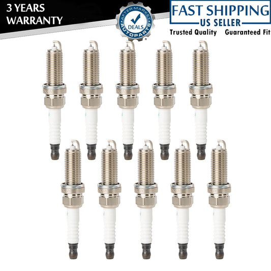 Set of 10 Spark Plug for Nissan for Infiniti EX35 FXE22HR11 22401-EW61C Q
