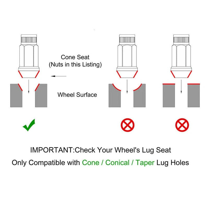 20Pcs M12x1.5 Car 48mm Open End Lug Nut Set Steel Wheel Nut Bolt w/Socket Silver Q
