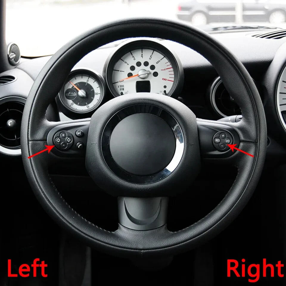 2-piece steering wheel volume button cruise control switch cover for BMW for MINI Cooper