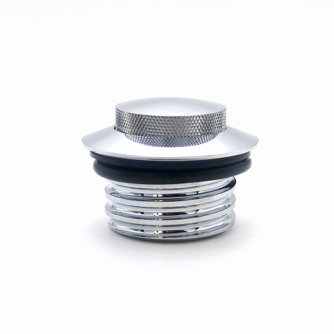 Chrome Flush Pop Up Reservoir Vented Fuel Tank Gas Cap for Harley Dyna Softail Q