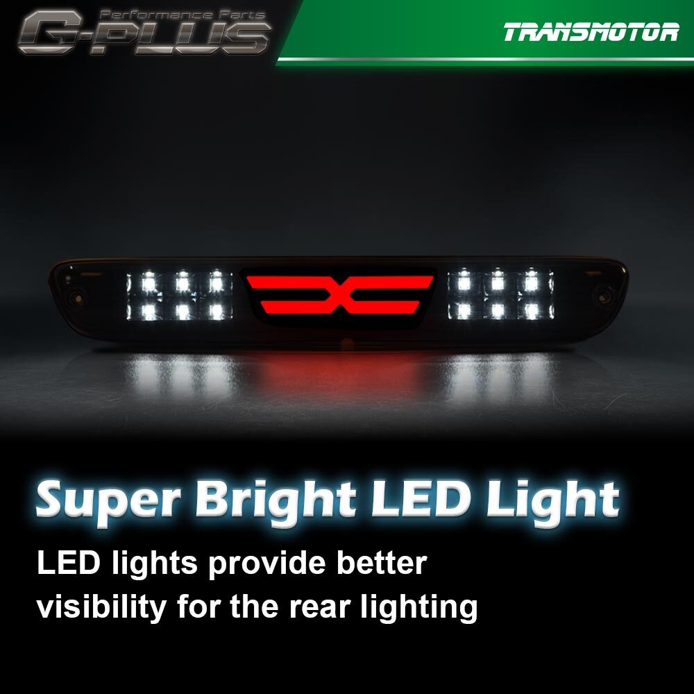 Fits 2004 - 2012 Colorado for Canyon Black/Clear LED Bar 3rd Brake Light Cargo Light - v