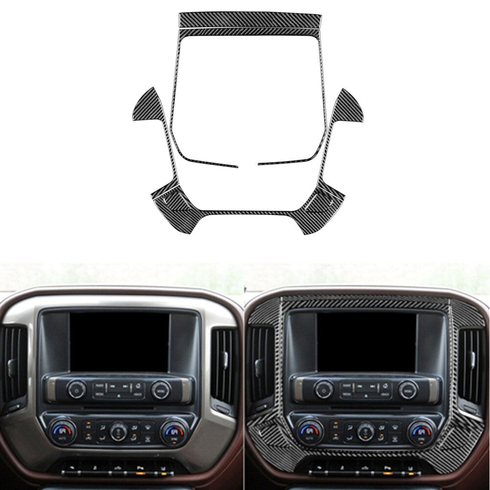 5X Rear Front Door Handle Trim Cover Carbon Fiber for CADILLAC CTS SPORT 2008-UP v