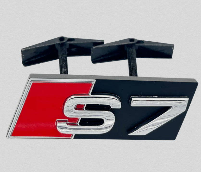 Suitable for Audi S7 front grille, trunk badge cover, rear boot, Quattro badge chrome plating