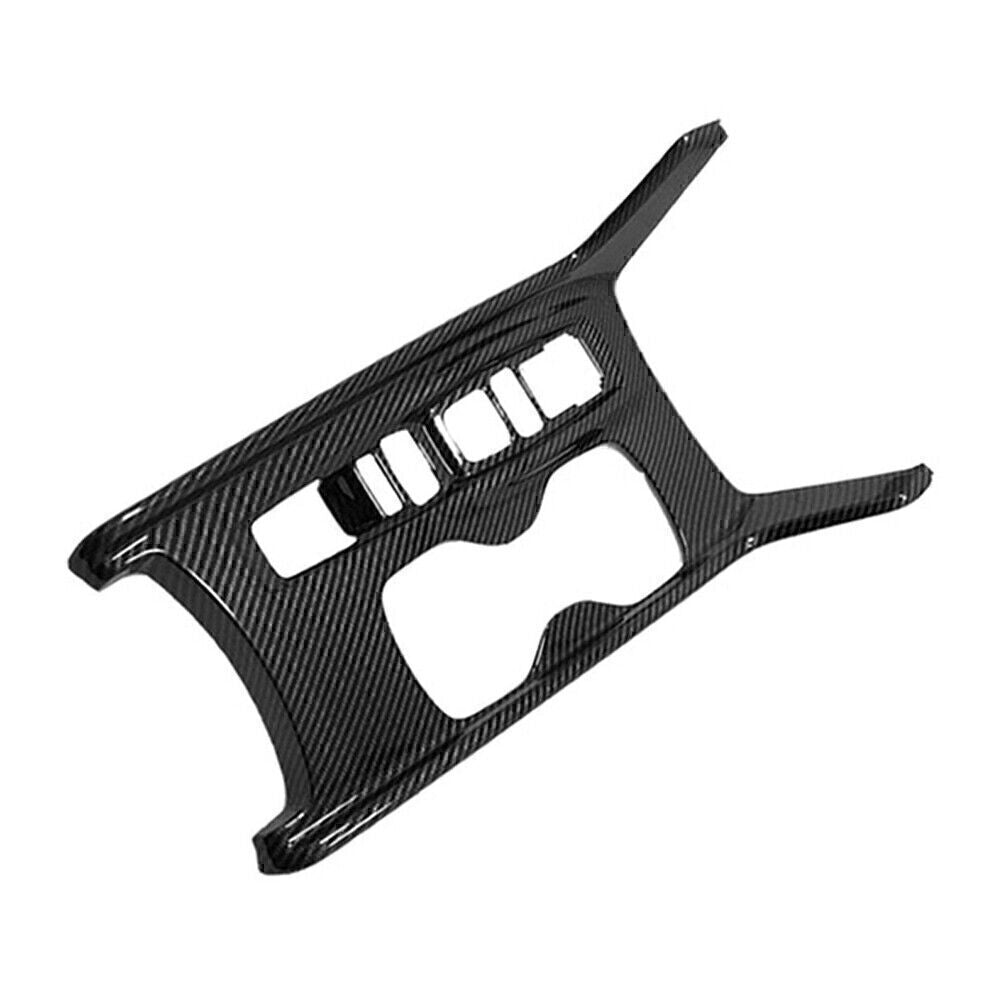 1X Carbon Fiber Black Gear Shift Box Panel Cover Trim for Honda Accord 2018-2022