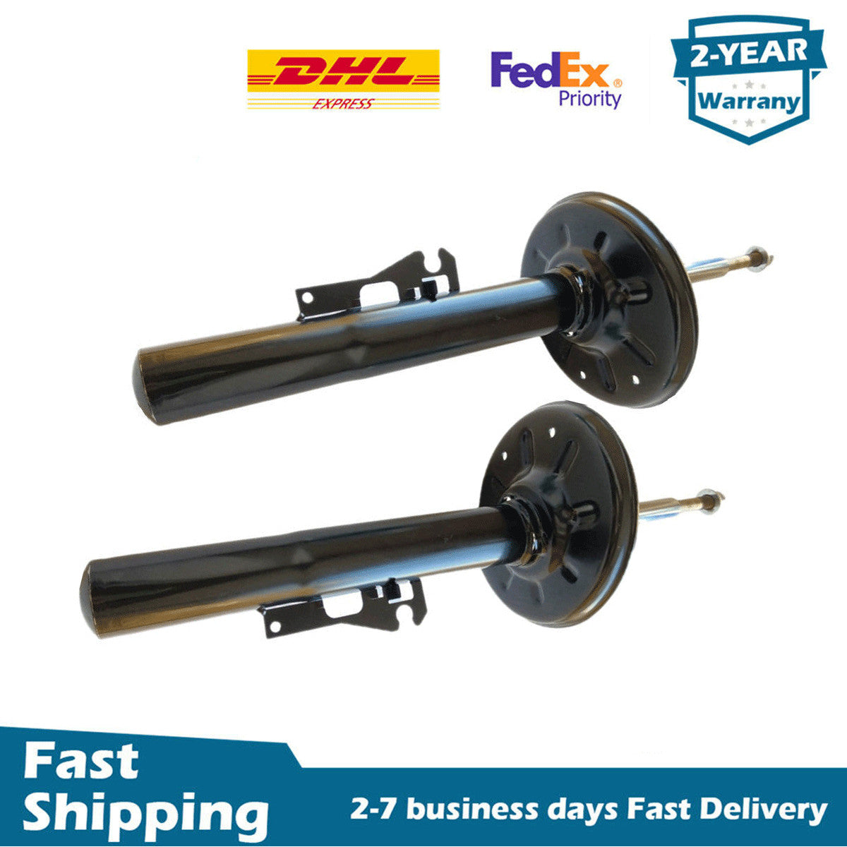 2x Front Shock Absorber Struts Fit for Porsche 911 996 Carrera RWD 2WD 1999-2005