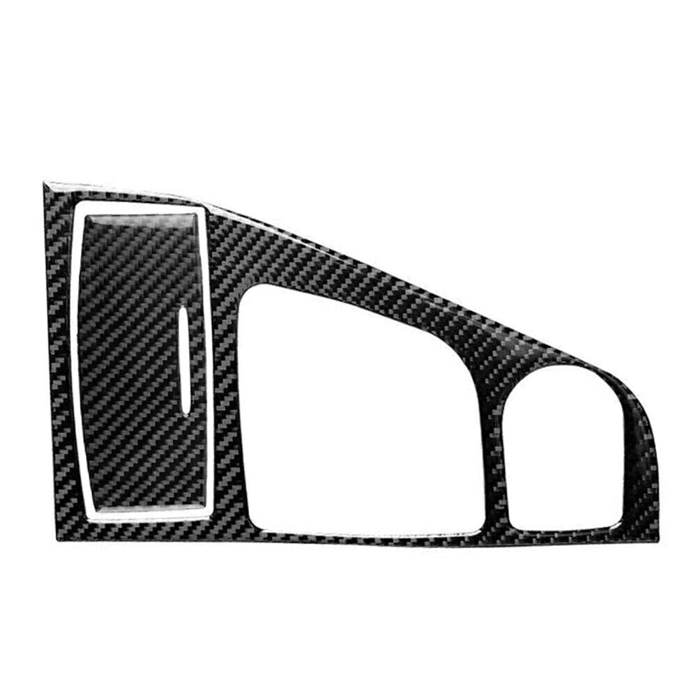 Fits for Infiniti Q50 Q60 14-19 Carbon Fiber Console Gear Shift Box Panel Cover Trim