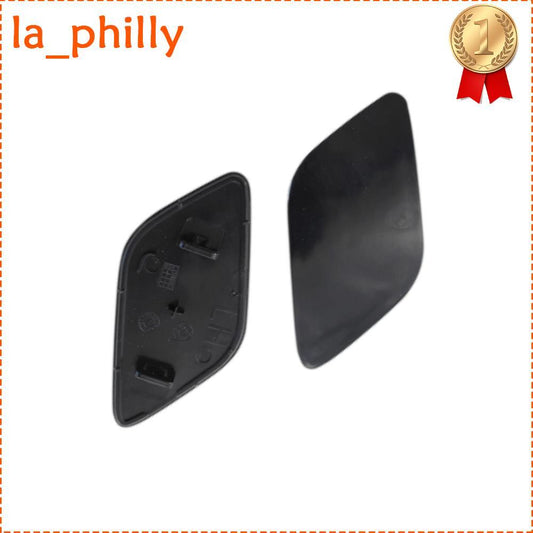 Pair Unpainted Front Headlight Washer Spray Nozzle Cover for Volvo XC60 2014-17 Q
