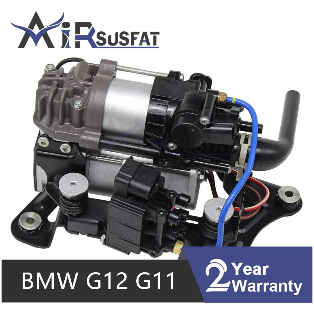 for BMW G12 G11 7 Series Air Suspension Compressor Pump W/Valve Block 2016-2020