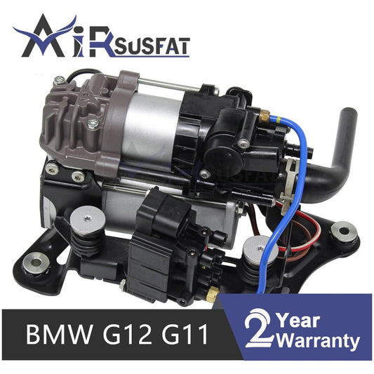 for BMW G12 G11 7 Series Air Suspension Compressor Pump W/Valve Block 2016-2020