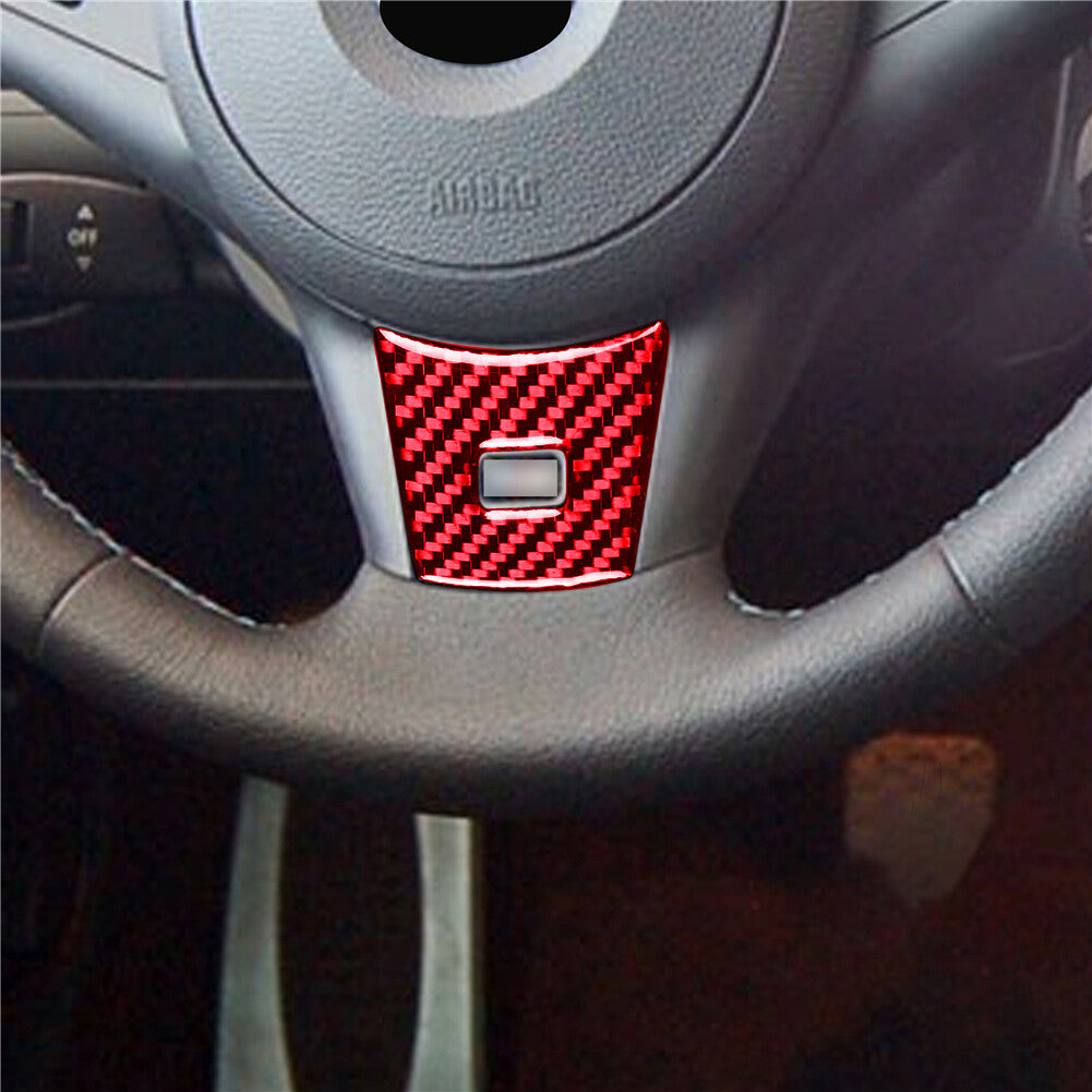 Red Carbon Fiber Steering Wheel Chin Trim for BMW 6 Series M6 2004-2010