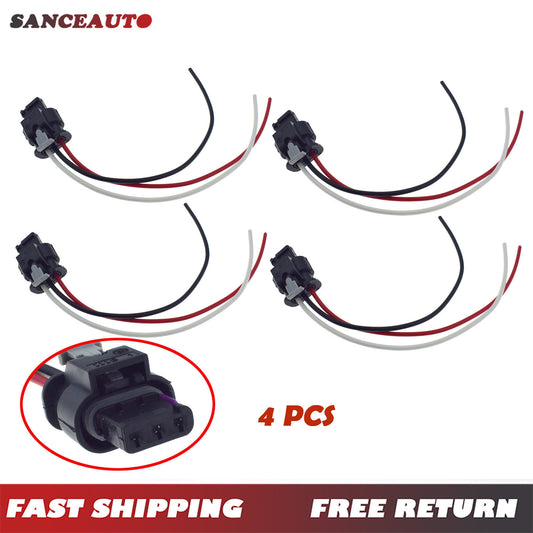 3-pin parking sensor connector 4pcs 4F0973703 suitable for Golf , for Jetta , for Tiguan , for Audi A3, for Volvo . n