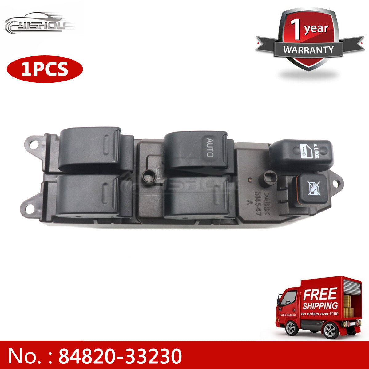 84820-33230 Main power window switch for Toyota for Camry for Scion xA xB 2004-2007