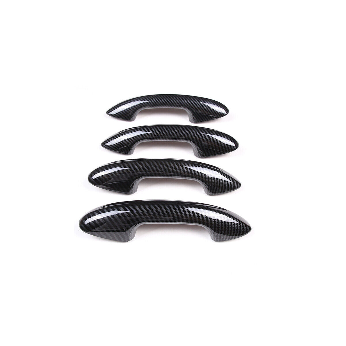 for Mercedes-Benz C Class W206 2022+ABS Carbon Fiber Side Door Handle Panel Trim