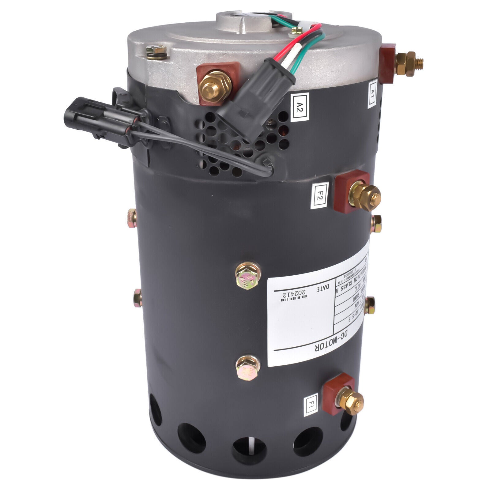 XQ-5.3 Electric Cart DC Motor w/Sensor for 48 Volt Motor XQ 5.3 19 Spline 5.0 HP Q