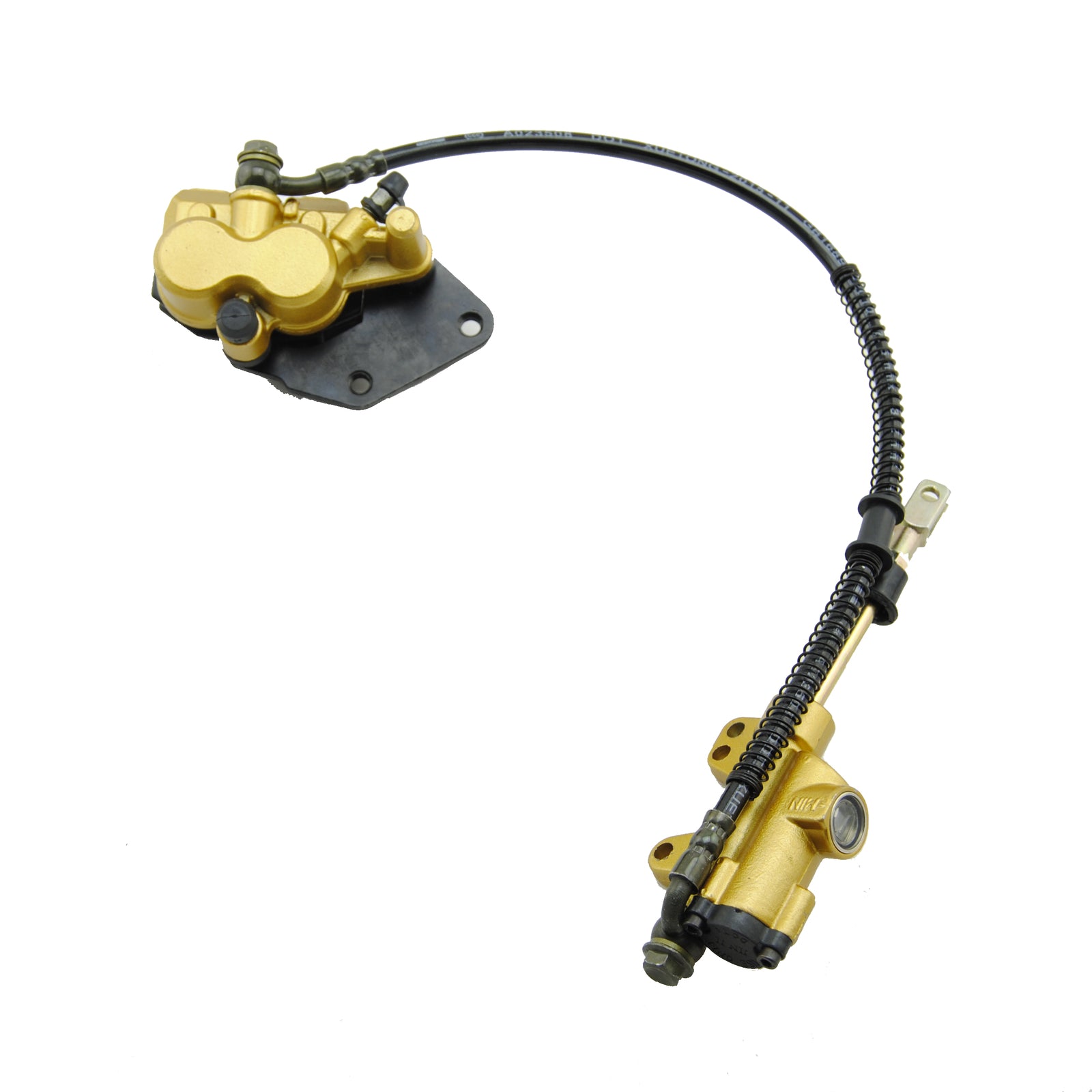 Motorcycle Accessory Rear Hydraulic Disc Brake Kit 50cc-125cc Pit Dirt Bike ATV