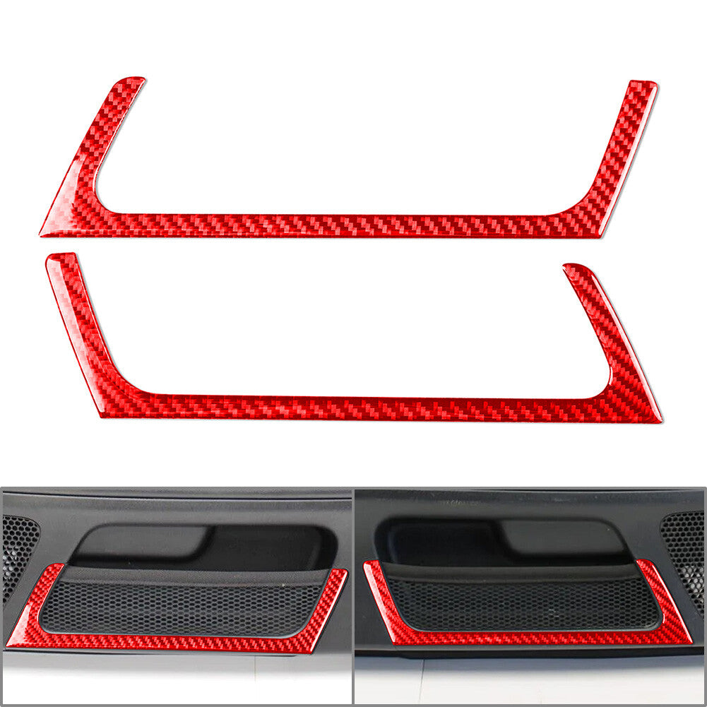 Door Storage Air Vent Outlet Cover Trim for Honda S2000 2004-2009 Red 2pcs Car